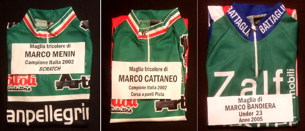 maglie donate al Santuario della Madonna del Ghisallo